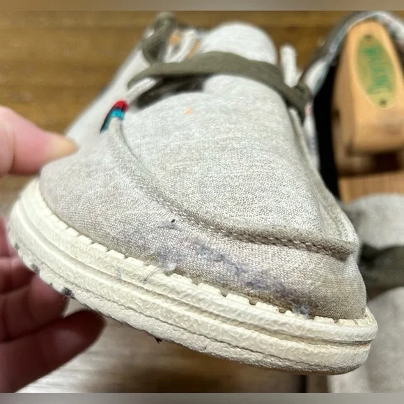 Hey Dude Women’s Size 8 Wendy Rodeo Wheat Aztec Slip On Loafers Casual Shoes - Picture 4 of 7